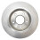 TRQ Rear Brake Rotors Set Solid Compatible with 2004-2013 Mazda 3 3