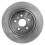 TRQ Rear Brake Rotors Set Solid Compatible with 1995-1999 Toyota Avalon 4