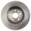 TRQ bakre bromsrotorset solid kompatibel med 2012-2015 Land Rover Range Rover Evoque 4