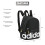 Adidas adidas linear mini mochila saco de viagem pequena preto/branco/dourado 10,5 polegadas x8,5 polegadas x5 polegadas 4
