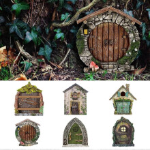 Pack of 6 Miniature Fairy Garden Doors,  Gift