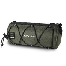 Bicycle handlebar storage bag with large capacity and easy access functions