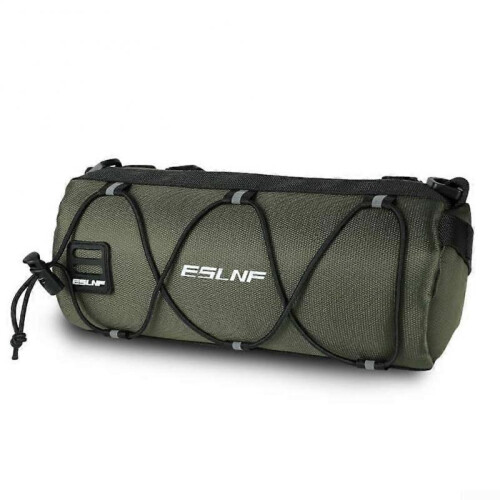 Bicycle handlebar storage bag with large capacity and easy access functions