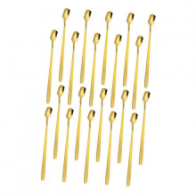 20 pieces stainless steel stirring spoon dish stirring spoon for household bar smooth ergonomic handle