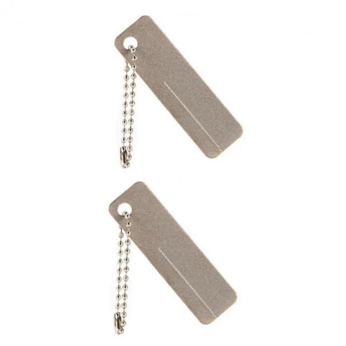 2 x Grinder Fishing Hook Sharpener Sharpener Glitter Stones Whetstone Mini Diamond