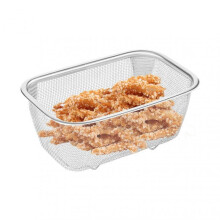Rectangular Chip Holder  Bakeware Set Basket  Fine Mesh Oil Strainer  Frying Basket  Dish Drainer