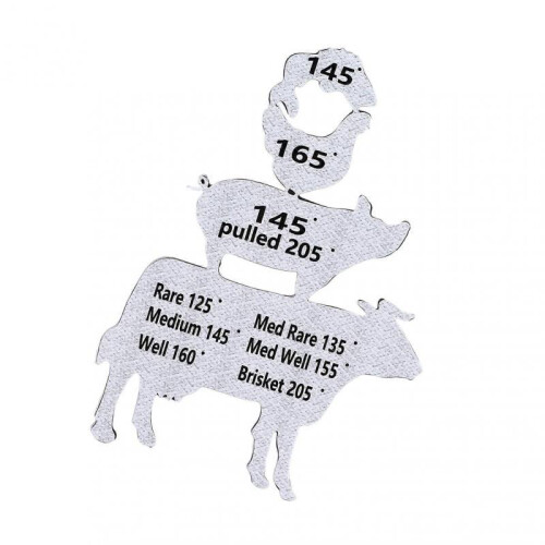 Fleisch  Smoker guide BBQ temperature magnet cooking accessory with internal temperature chart for beef pork poultry fish