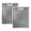 Range Motor Filter Replacement  Updated Area of Main Range Hood Filter  Extractor Fan Filter  2x Vent Aluminium Mesh 1