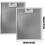Range Motor Filter Replacement  Updated Area of Main Range Hood Filter  Extractor Fan Filter  2x Vent Aluminium Mesh 5
