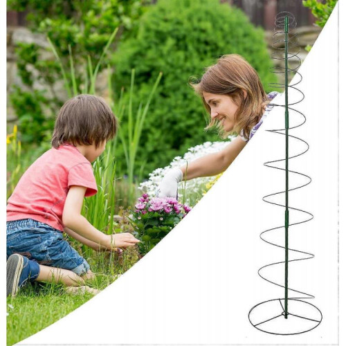 Trellis for climbing plants, garden spinner  rustresistant spiral support obelisk 1