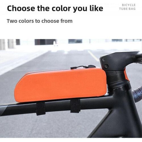 Bicycle Front Frame Bag,,, Organiser for Mobile Orange 1
