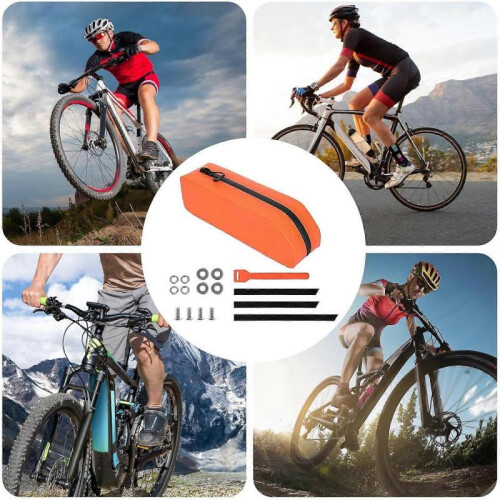 Bicycle Front Frame Bag,,, Organiser for Mobile Orange 2