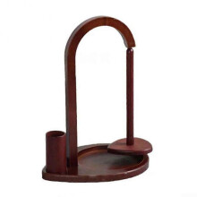 Simple organization of your yarns, stylish wooden holder with special space for crochet hooks
