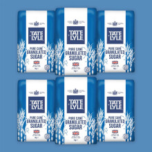 Tate & Lyle White Granulated Sugar – 1kg (Pack of 6)