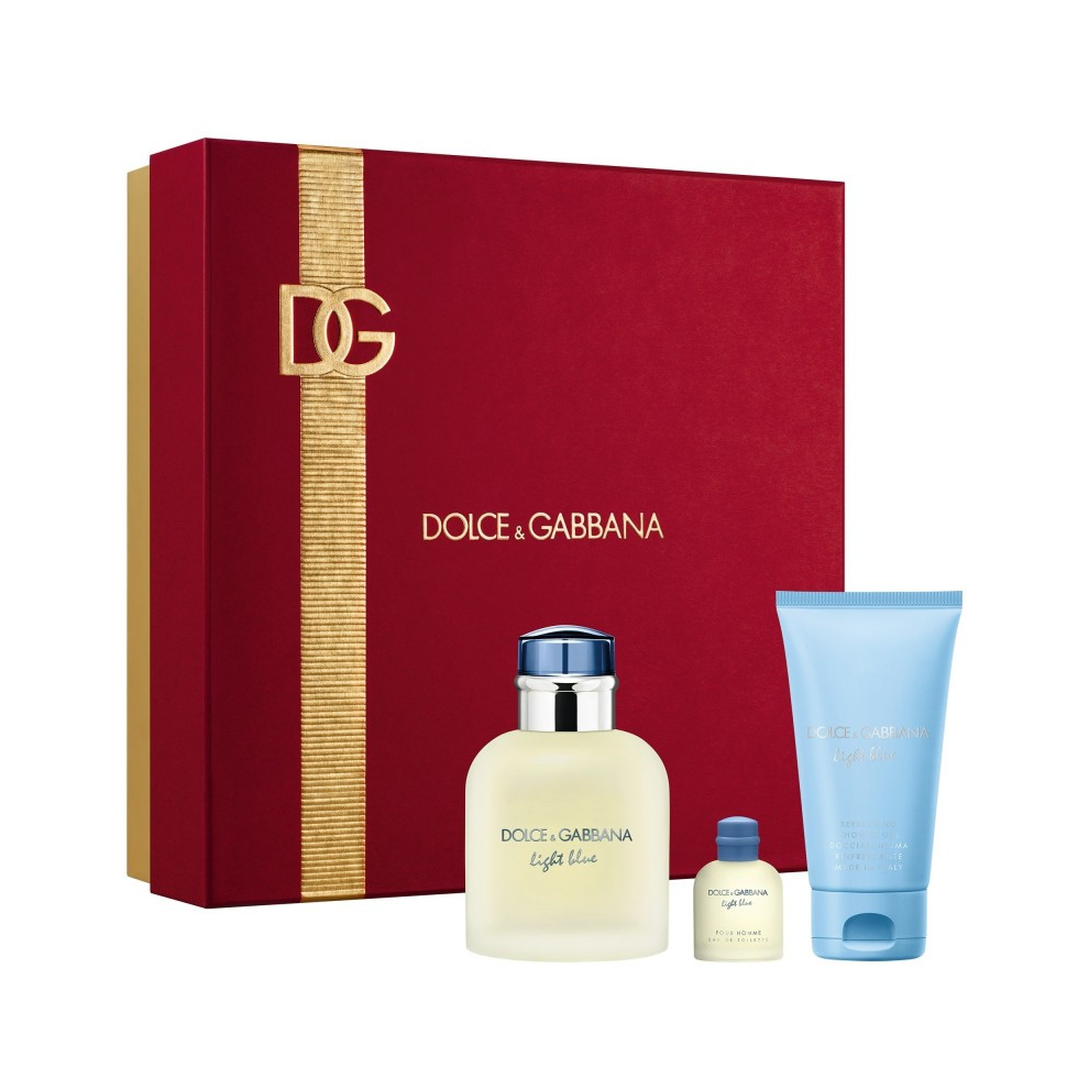 Dolce & Gabbana Light Blue 3 Piece Gift Set for Men