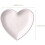 Ceramic Heart Shaped Fruit Plate for Birthday and Wedding White 2