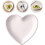 Ceramic Heart Shaped Fruit Plate for Birthday and Wedding White 4
