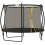 SPORTNOW 8ft Trampoline with Enclosure Net, Spring Cover, Black 9