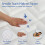 (Double) BELOFAY Fitted Memory Foam Mattress Topper 6