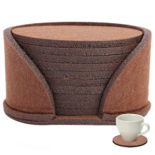10 pieces round felt coasters dining table protection pad heatresistant cup mat coffee tea hot drink mug placemat kitchen accessories