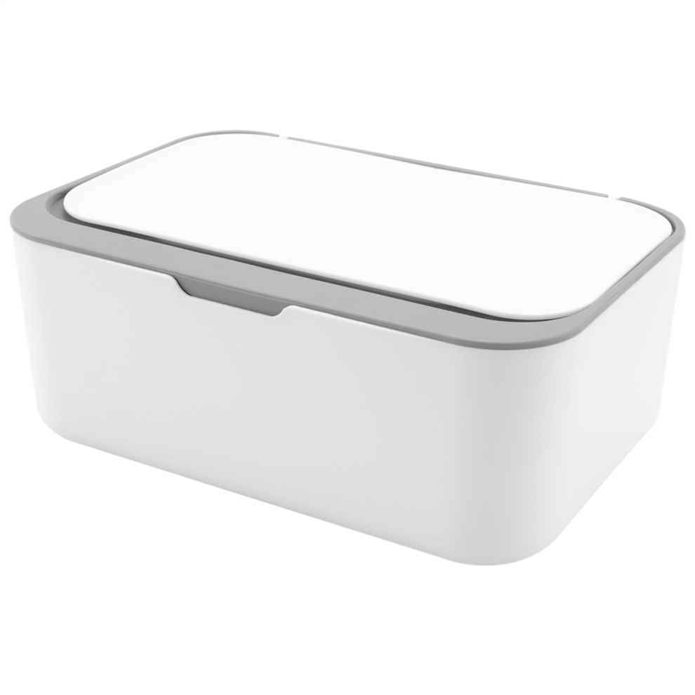 Distributeur de lingettes humides, boîte de rangement pour serviettes de bébé (gris)