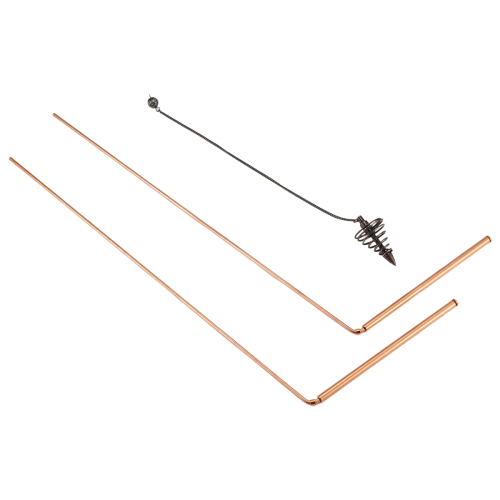 2Pcs Copper Dowsing Rods Spiritual Divining Rods Flexible Copper Rod 1