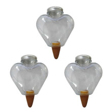 3 x Water Dispenser Plants 500 ml, Watering Balls, Transparent, Large, Automatic PVC Watering Indoor Plants, SelfWatering Watering Balls, A Ref: 2936