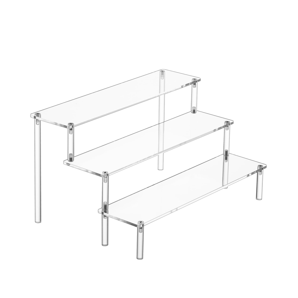 Display Risers, Perfume Stand Organizer, Clear Acrylic Shelf Risers
