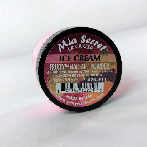 Mia Secret Σκόνη Τεχνητής Νυχιών Fruity Collection - 1 oz. (Παγωτό) 2