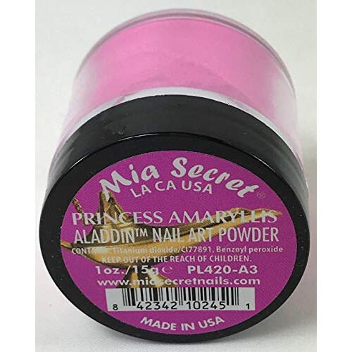 Mia Secret Πούδρα Τέχνης Νυχιών Συλλογή Αλαντίν - 1 oz. (Πριγκίπισσα Αμαρυλλίς) 2