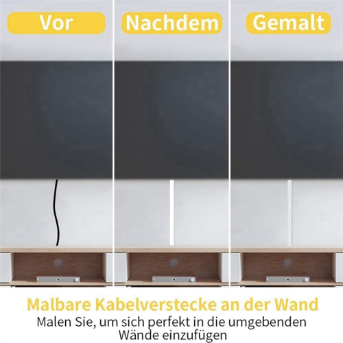 4M Electrical Cable Trunking, Cable Concealer on Wall for One Cord 2