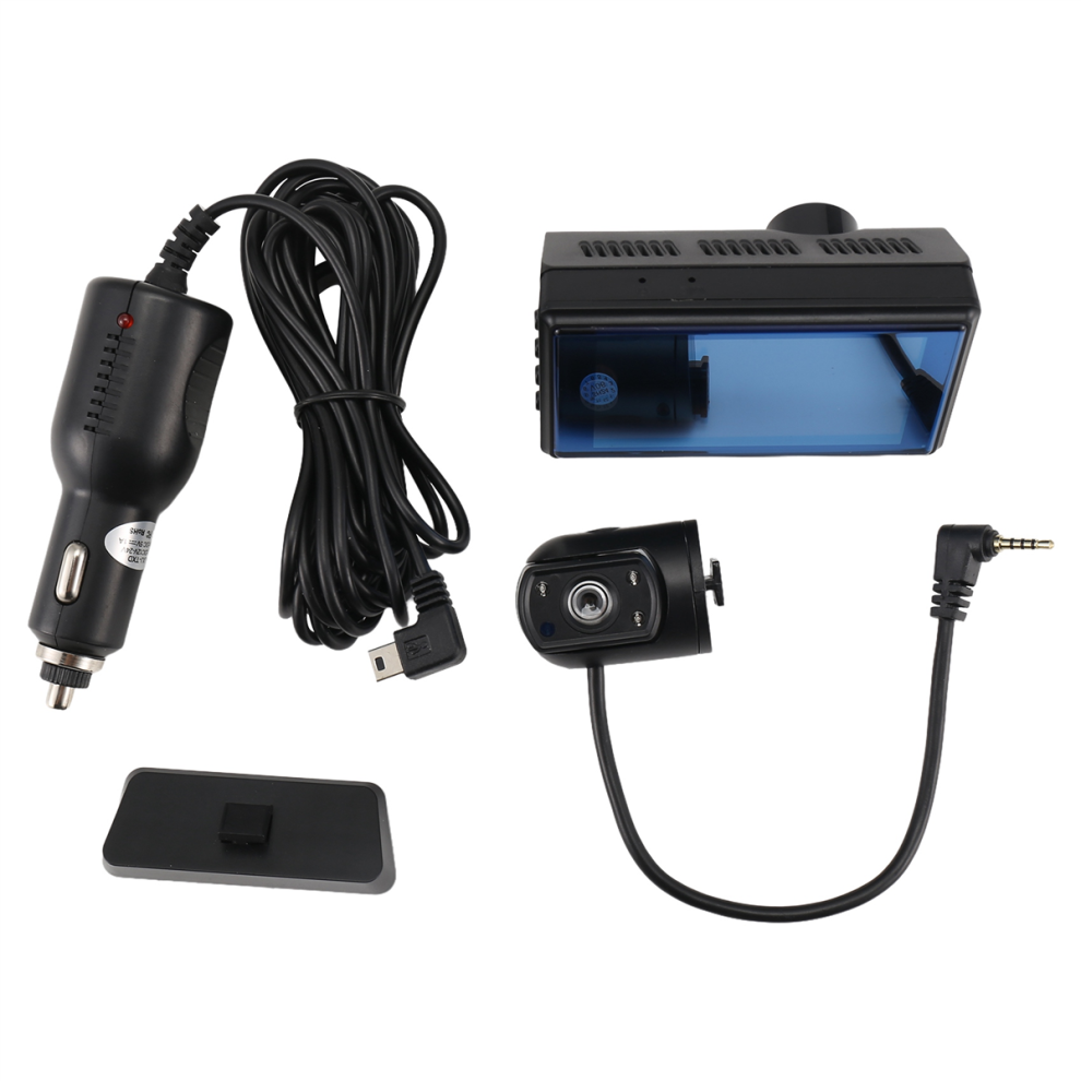 Enregistreur vidéo de conduite avec caméra avant et intérieure DVR pour voiture