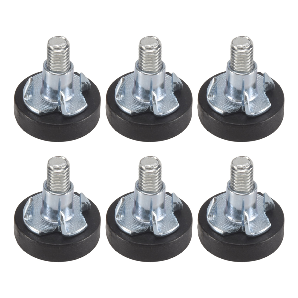 32 Pcs M6 Thread Adjustable Furniture Levelers Screw In Chair Feet 4851013902814