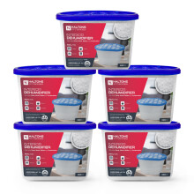 Haltons Pack of 5 500ml Moisture Absorber Dehumidifiers Condensation Remover for Damp, Mould, Home