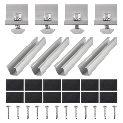 Solar Panel Mount Bracket with Mid for Trapezoidal Roof 30mm 2