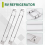 RV Secure Adjustable Bars, Food Stabilizers for RV Refrigerator (2Pc) 4