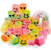 JOYIN 120 stks lente regenboog partij gunst mini plastic spiraalveer speelgoed fidget stress spiraal miniveren bulk speelgoed voor carnaval prijs ver
