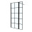 NES Home Nes Home Black Grid 700mm Shower Screen 8mm Tempered Glass With 300mm Return Panel 9