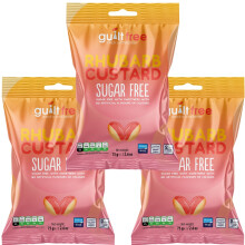 (Pack of 3) Sugar Free Rhubarb & Custard Sweets 75g