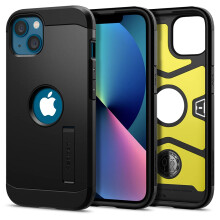 Spigen Tough Armor [Extreme Protection Tech] Ontworpen voor iPhone 13 hoesje (2021) - Zwart