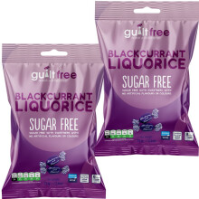 (Pack of 2) Sugar Free Blackcurrant & Liquorice Sweets 75g