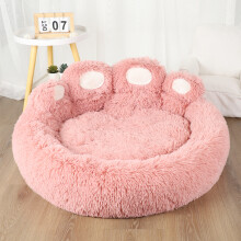 (XL 90 cm - Roze) Hondenbank/slaapbank voor kleine honden, warme accessoires, grote hondenmat, wasbare