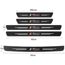 (5 Stück für 500x) 5 Stück Einstiegsleisten für Fiat 500, 500C (ab 2012), 500X, 500L, Abarth, 695 Carbon