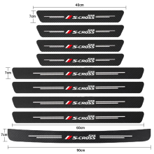 (9-teiliges Set für Suzuki S-Cross SX4) Einstiegsleisten für Autotüren, Türschweller, Türschweller für