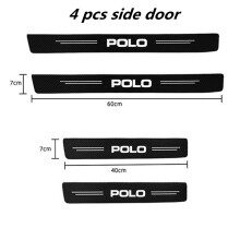(4-teilig – POLO) Kratzfeste Carbonfaser-Pedale für Polo 6R, 6N, 6N2, 6C, 9N, 9N3, R-Line, Türverkleidungen