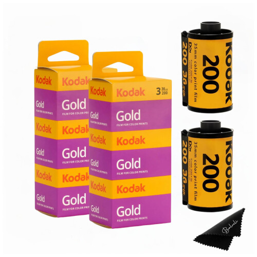Kodak Gold 200 35mm Φιλμ Bundle, 6 Ρολά (2x3 Πακέτο), 36 Εκθέσεις Κάθε Ένα