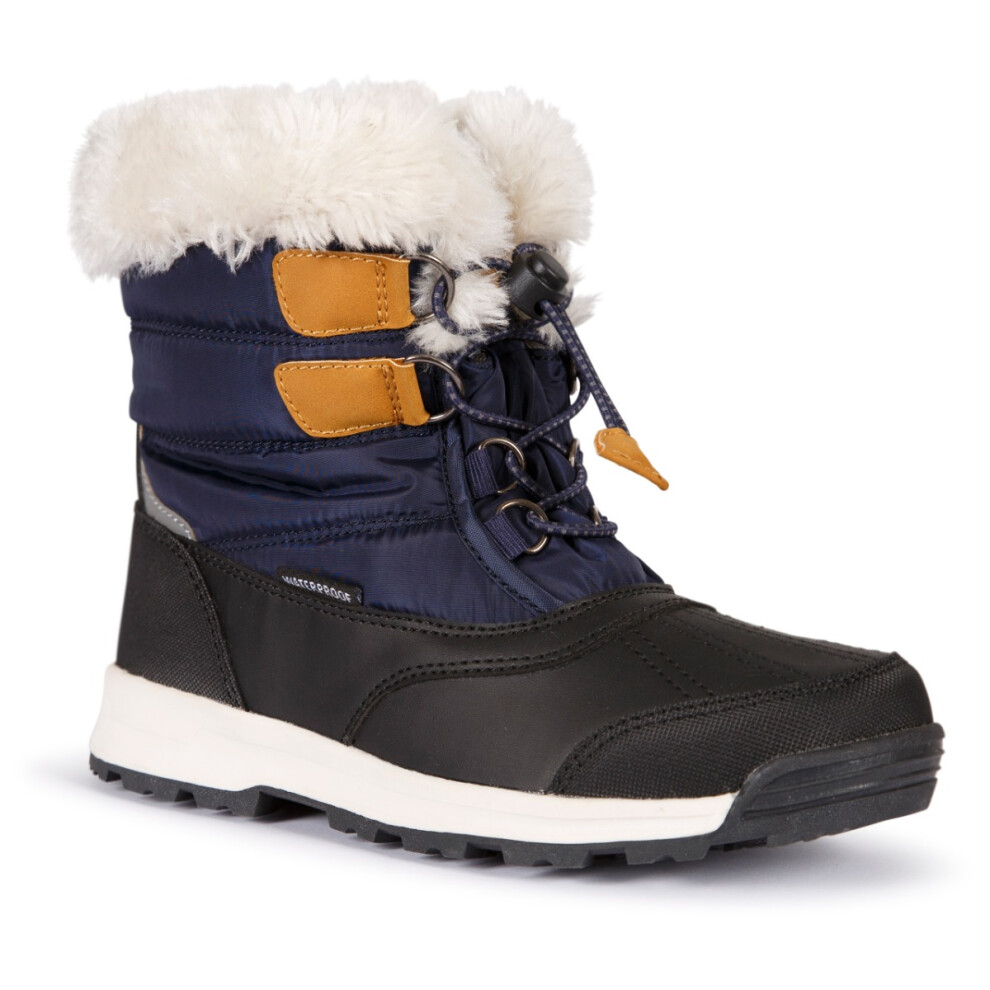 (2, Navy) Trespass Kids Waterproof Snow Boots Ratho
