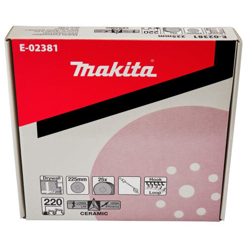 Makita Makita E-02696 9"""" Drywall Sanding Disc  Hook & Loop  220 Grit  25/pk 2