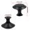 Biaungdo 15 Pack 1Inch Flat Black Kitchen Cabinet Knobs Drawer Dresser Handles Knobs Round Drawer Handles 4