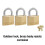 Master Lock Master Lock 140TRI Λουκέτο Χαλκού με Κλειδί, 3 Τμχ, Χρυσό 4